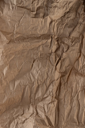 Parchment wrinkle paper page beige color close up viewの写真素材