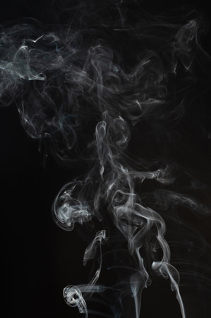 Gray smoke fog effect abstract background close up viewの写真素材