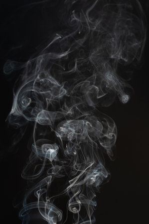 Magic smoke effect background macro close up viewの写真素材