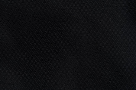Pattern of synthetic black cloth background macro close up view