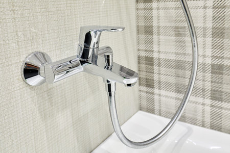 Modern square sink in the bathroom, kitchenの写真素材