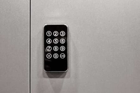 Safe lock code Password Pad number Protection Safety box bankの写真素材