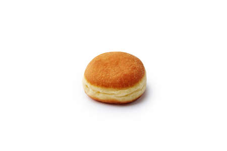 Unhealthy fluffy doughnut isolated on white backgroundの写真素材