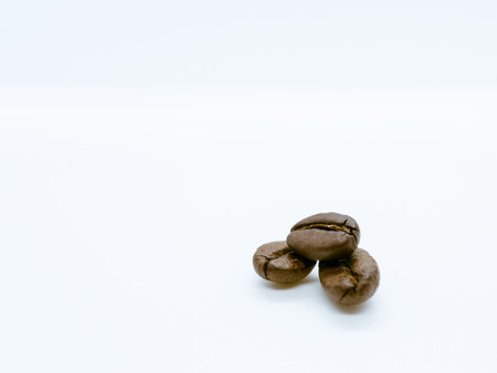 Coffee beans isolated on white background