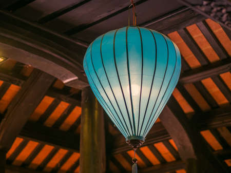 Asian national lantern. Chinese New Year. Lanterns in national templeの写真素材