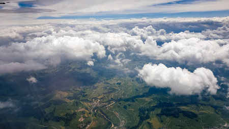 Amazing view from the Pacific's airplane