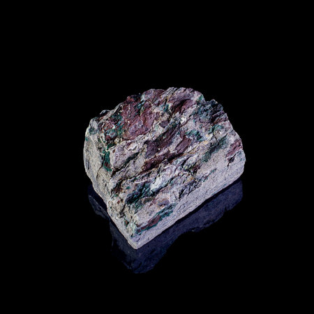 Beautiful mineral stone on a black backgroundの写真素材