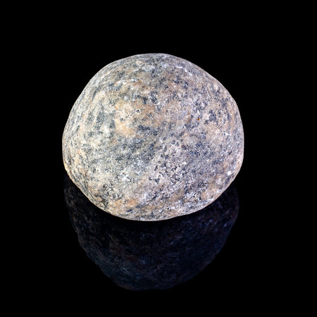 Mineral stone on a black background close-upの写真素材