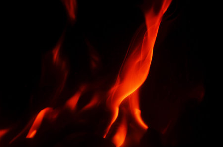 This image captures the vibrant, glowing essence of fire, creating a dramatic and captivating visual