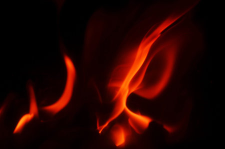 The vibrant orange and red hues of the flames create a captivating visual effect, perfect for...