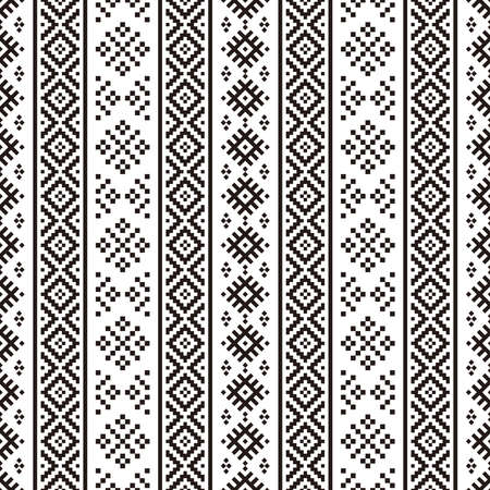 Tribal ethnic vector texture. Seamless striped pattern in Aztec styleのイラスト素材