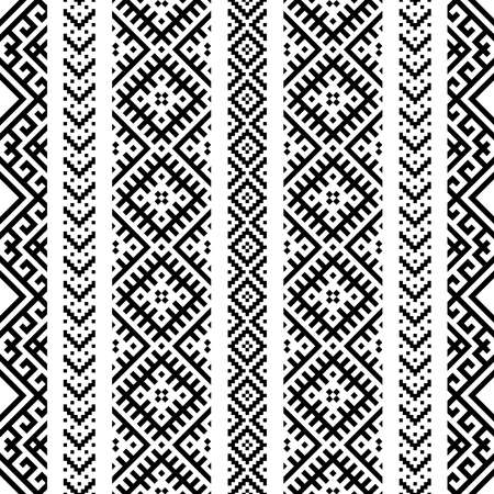 Traditional Aztec motif ethnic pattern texture background designのイラスト素材