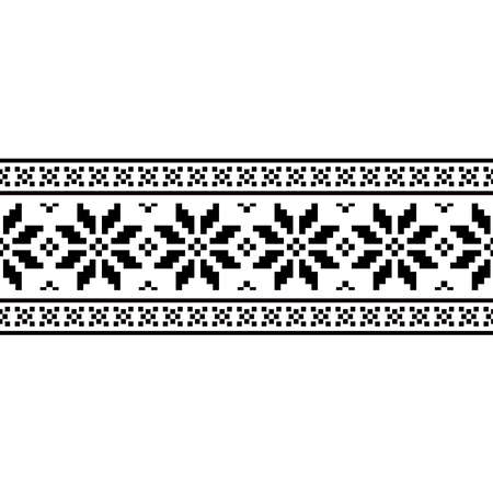 Stripe ethnic christmas pattern texture in black and white colorのイラスト素材