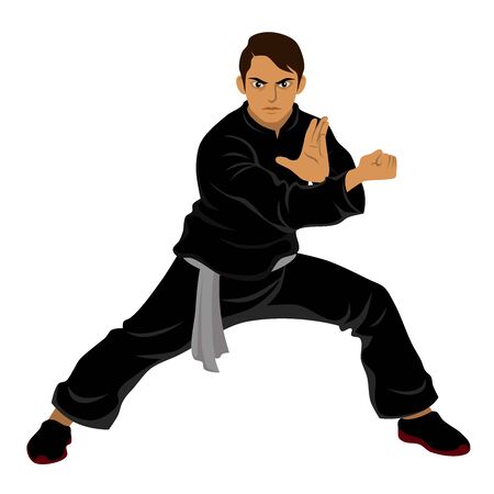 Vector of Silat Martial Arts from Indonesiaのイラスト素材