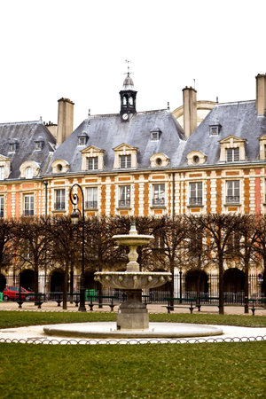 Fountain on area Vosgesの写真素材