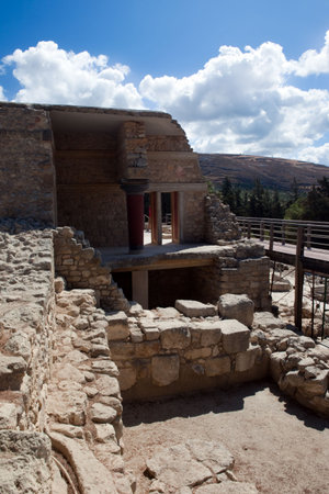Ruins of the Knossos palaceの写真素材
