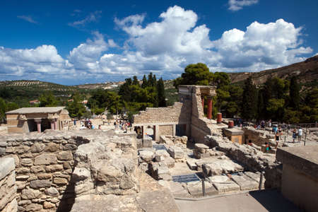 Ruins of the Knossos palaceの写真素材