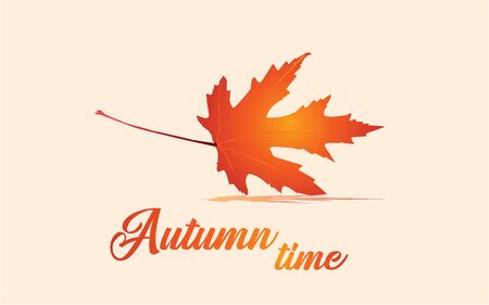 Autumnal logo and background Design for web, print, wallpaper. Vector illustration.のイラスト素材
