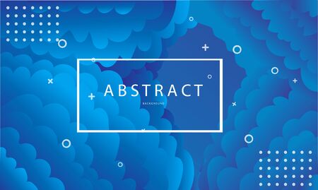 Blue gradient cloud abstract backgroundのイラスト素材