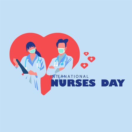 illustration vector graphic of international nurses dayのイラスト素材