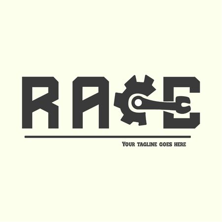 RACE Automotive vehicle logoのイラスト素材
