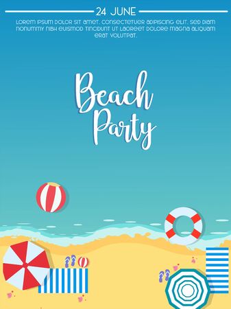 summer holiday backgroundのイラスト素材