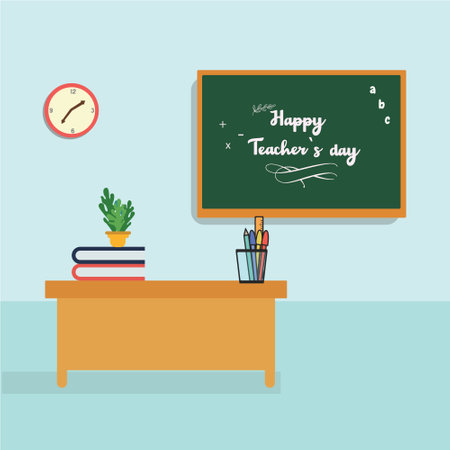 illustration vector graphic of teacher dayのイラスト素材