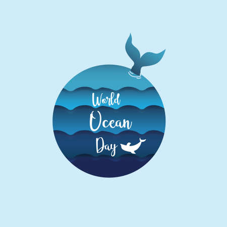 World Ocean day template designのイラスト素材