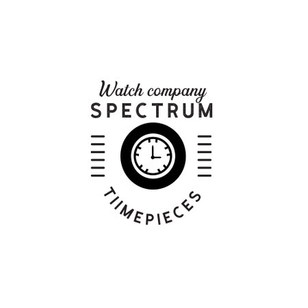 watches and time logo design inspiration vector graphic symbol icon illustration creative ideaのイラスト素材