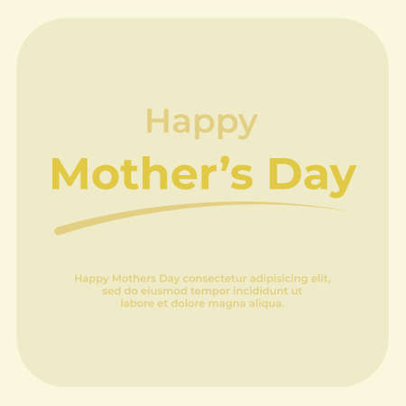 Happy Mothers day greeting card. Vector holiday illustration. I love you mom.のイラスト素材