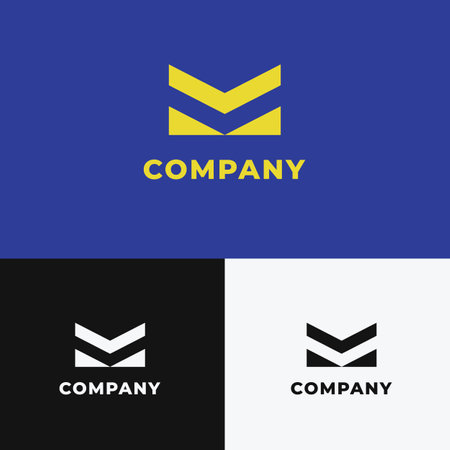 Vector Logo Company Template, Black and White Logo. Suitable for your Corporate, Business, and Brand.のイラスト素材