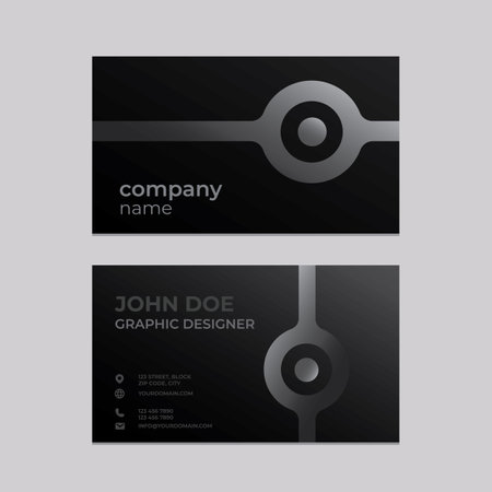 Luxury, Modern and Elegant Business Card Design template for Corporate and Your Brandのイラスト素材