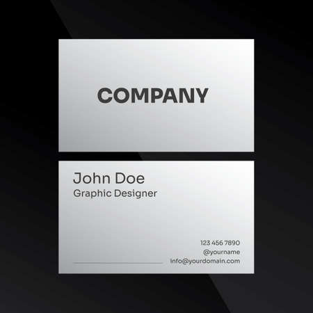 Modern and Elegant Business Card Design Template for Corporate and Your Brandのイラスト素材