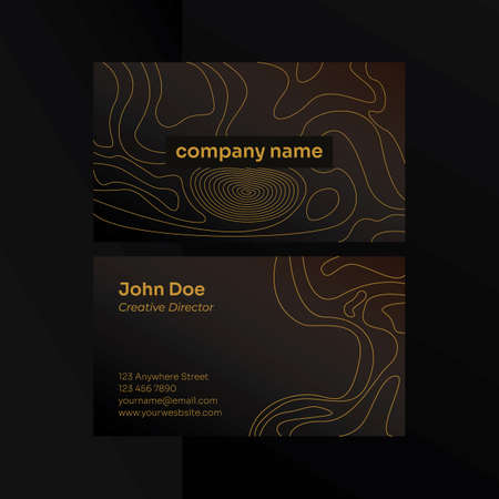 Mock Up Business Card 2022. Pattern Business Card Design Template Suitable for Your Corporate and Brandのイラスト素材
