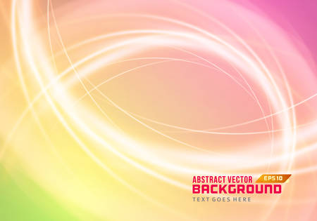 Abstract soft waves light lines background のイラスト素材