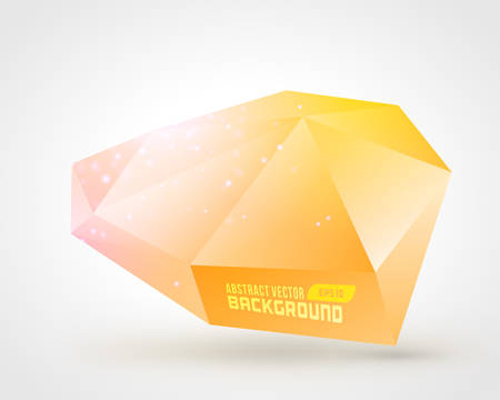 Abstract geometric 3d shape background のイラスト素材