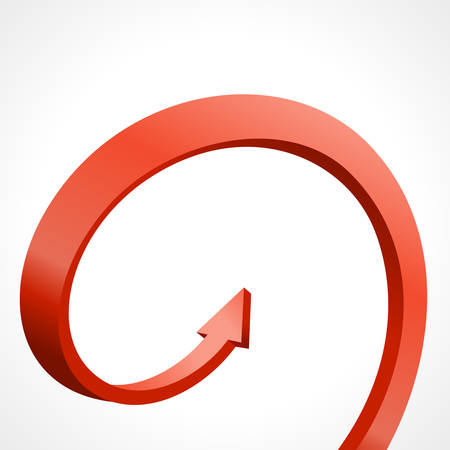 3d red arrow abstract business backgroundのイラスト素材