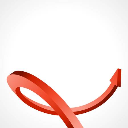 3d red arrow abstract business background のイラスト素材