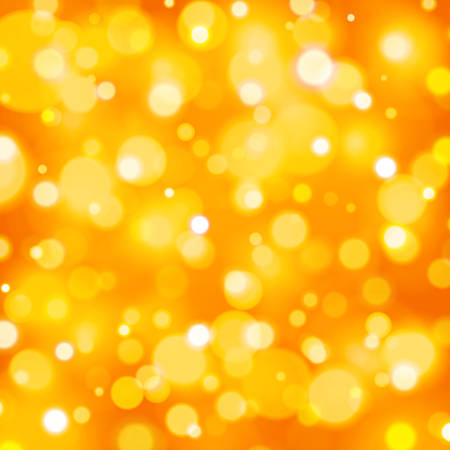 Abstract vector orange background with bokeh lights のイラスト素材
