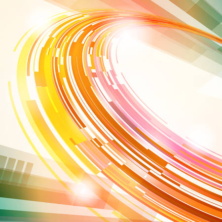Abstract technology futuristic shiny lines vector background のイラスト素材