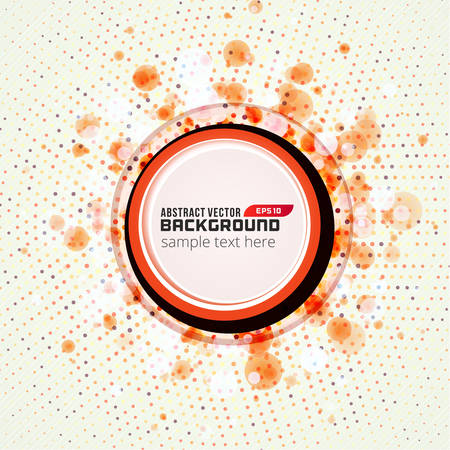Abstract geometric circle dots vector color backgroundのイラスト素材
