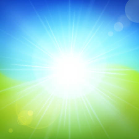 Summer light holidays poster.のイラスト素材