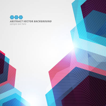 Abstract hexagon geometric color vector background  eps10のイラスト素材