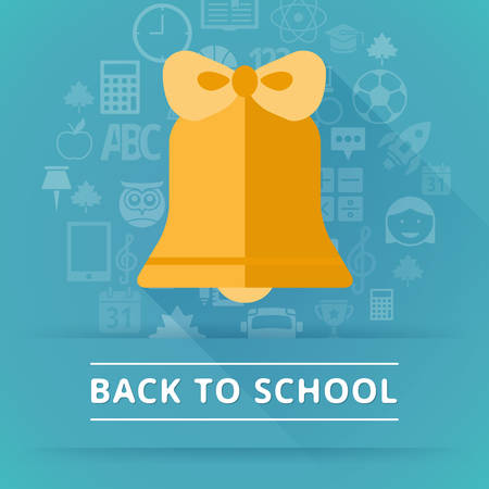 Flat design concept icons for education illustrationのイラスト素材