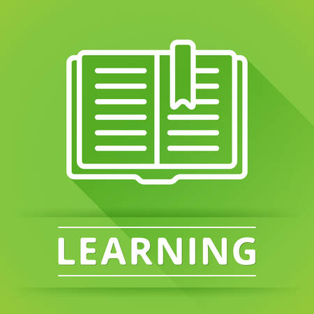 Flat design concept icons for education illustrationのイラスト素材