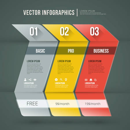 abstract infographic flat design. Workflow layout templateのイラスト素材