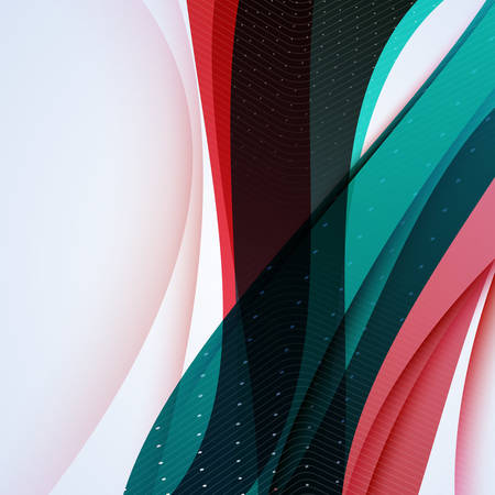 Abstract vector colorful wave background. Futuristic technology designのイラスト素材