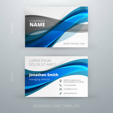 Vector abstract creative business card template. Eps10のイラスト素材