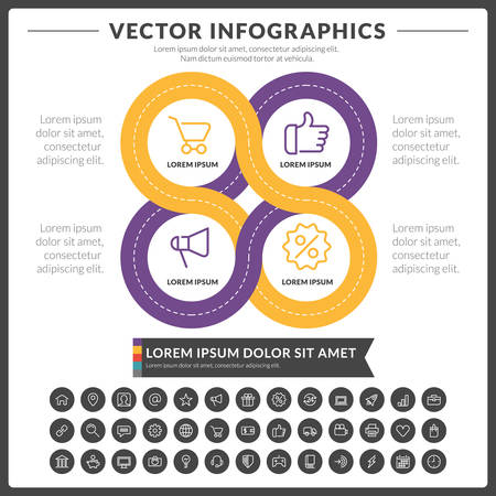Vector abstract infographic designのイラスト素材