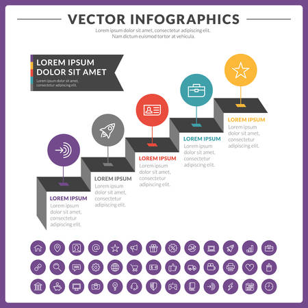 Vector abstract infographic designのイラスト素材